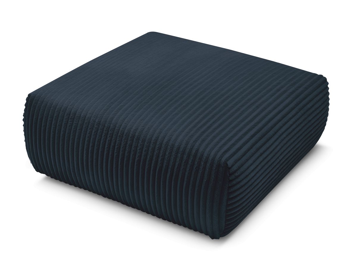 Bobochic Lucien Pouf Breitcord weich Dunkelblau
