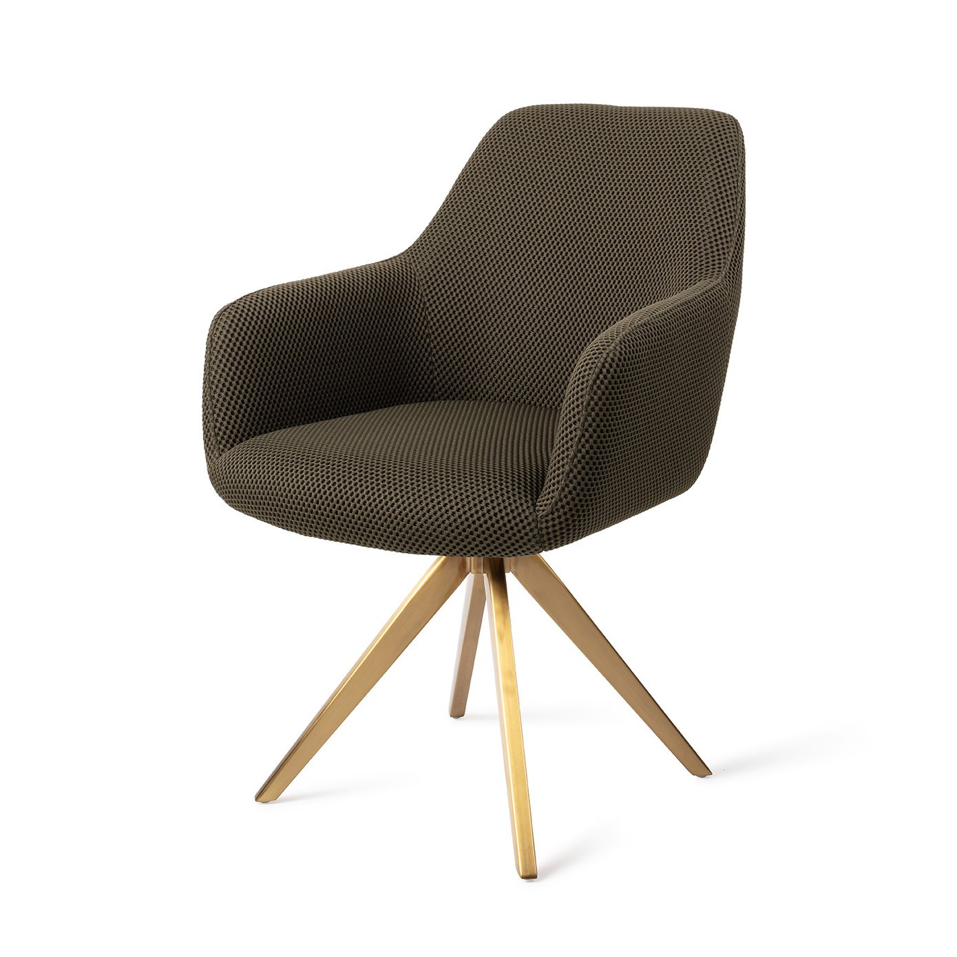 Jesper Home Esszimmerstuhl Hiroo Jungle-Jewel Turn Gold