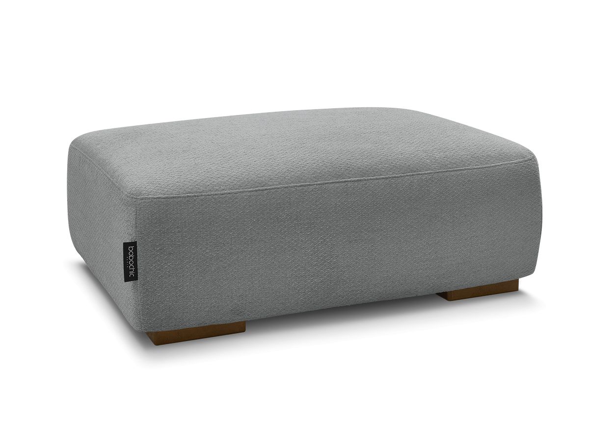 Bobochic Sidonie Pouf Melange-Stoff Dunkelgrau