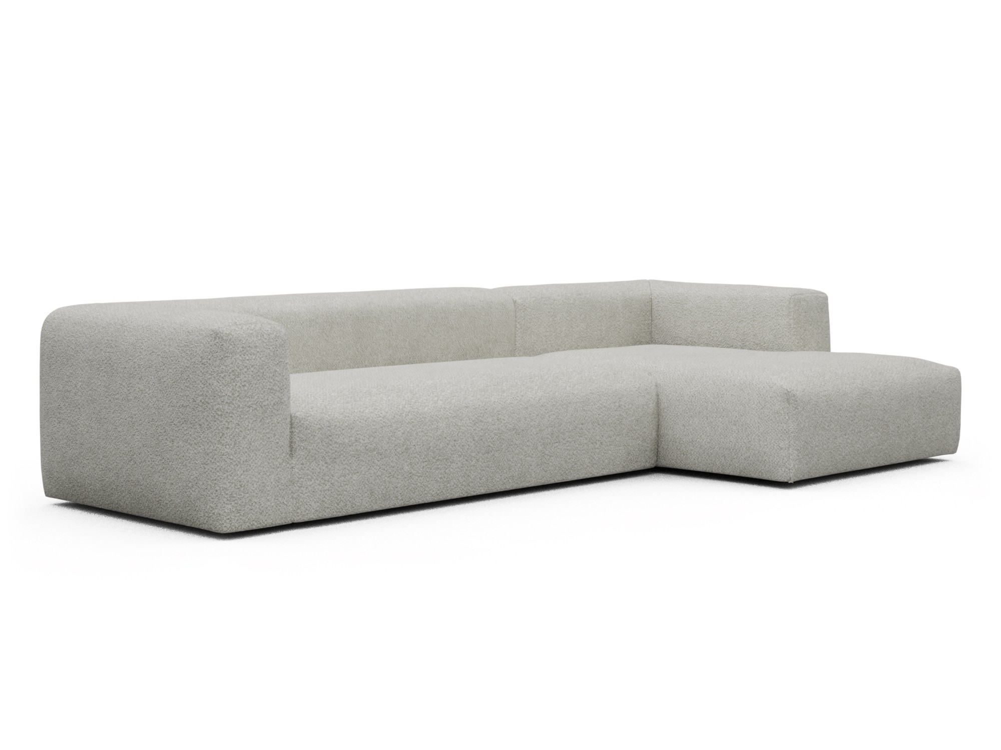 Skandi Home Ecksofa Fred Chaiselongue rechts mit 2,5-Sitzer Vanora-Warm-Sand moebelfaktor