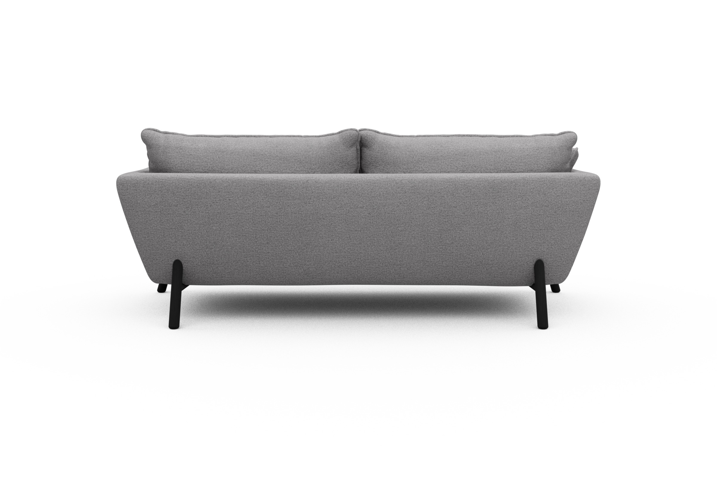 Sofa Emil PREMIUM 3-Sitzer Beinfarbe Eiche Schwarz Sama-Grey