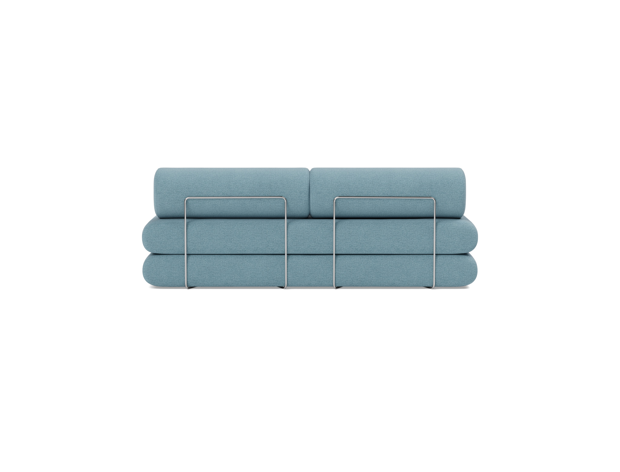Tagesbett Circlus mit Rückenrollen Flachgewebe Mixed Dance 525-Light-Blue