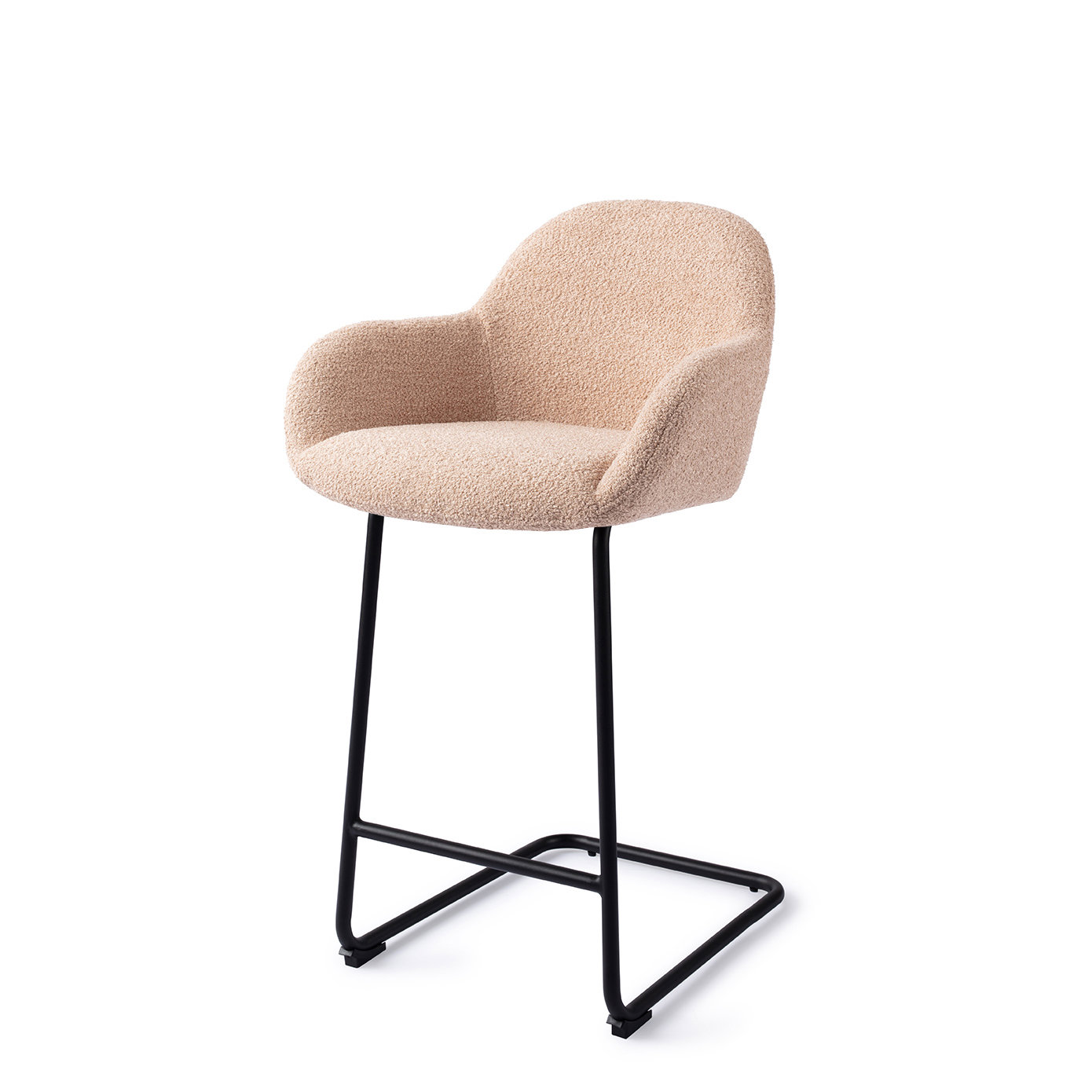 Jesper Home Barhocker Kushi Flax Relax Arch Schwarz Tresenhöhe 65 cm