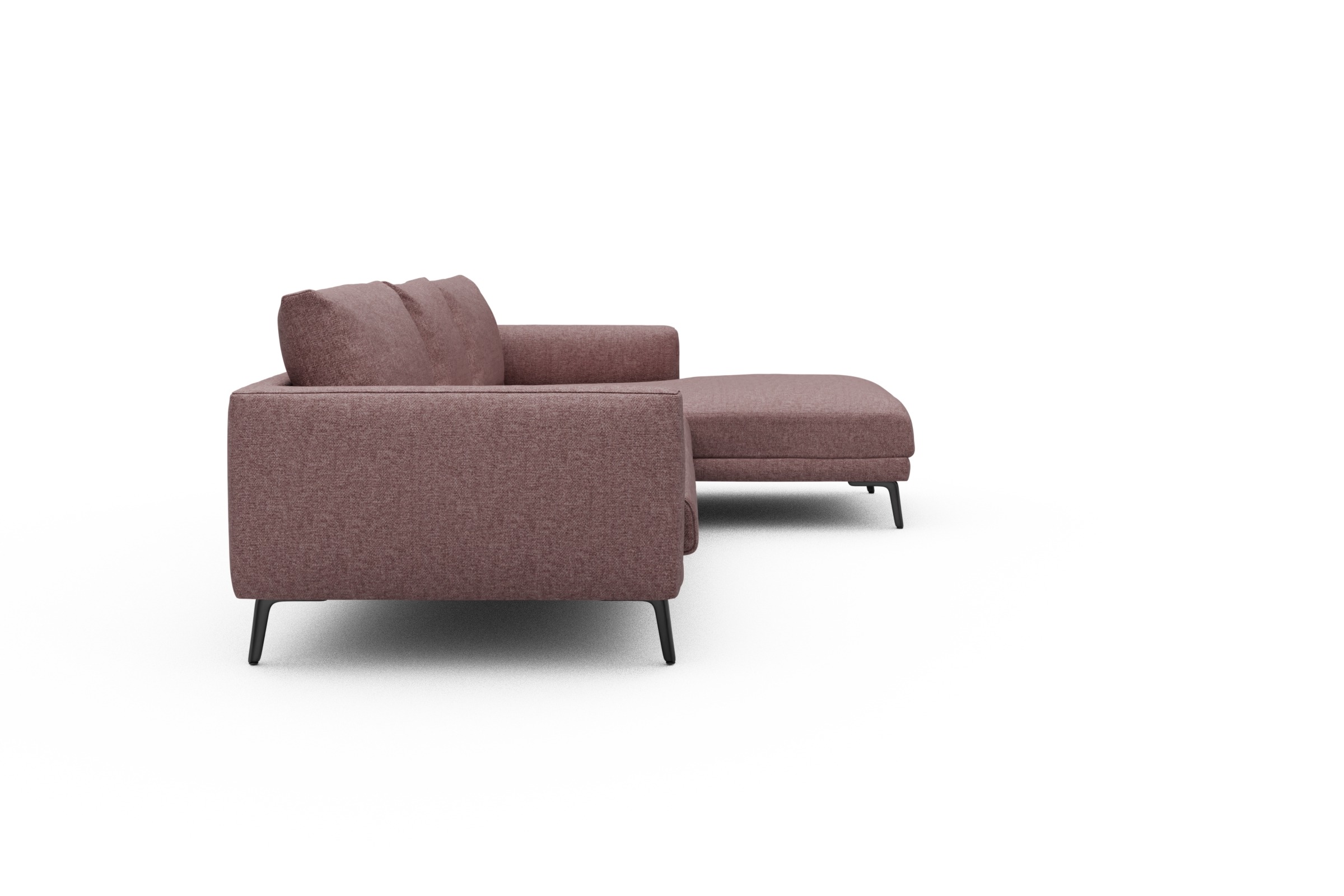 Ecksofa Karl Chaiselongue rechts mit 2,5-Sitzer Sama-Flamingo