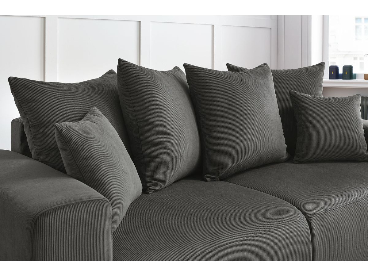 Bobochic Envy Sofa 2-Sitzer Cordsamt Dunkelgrau