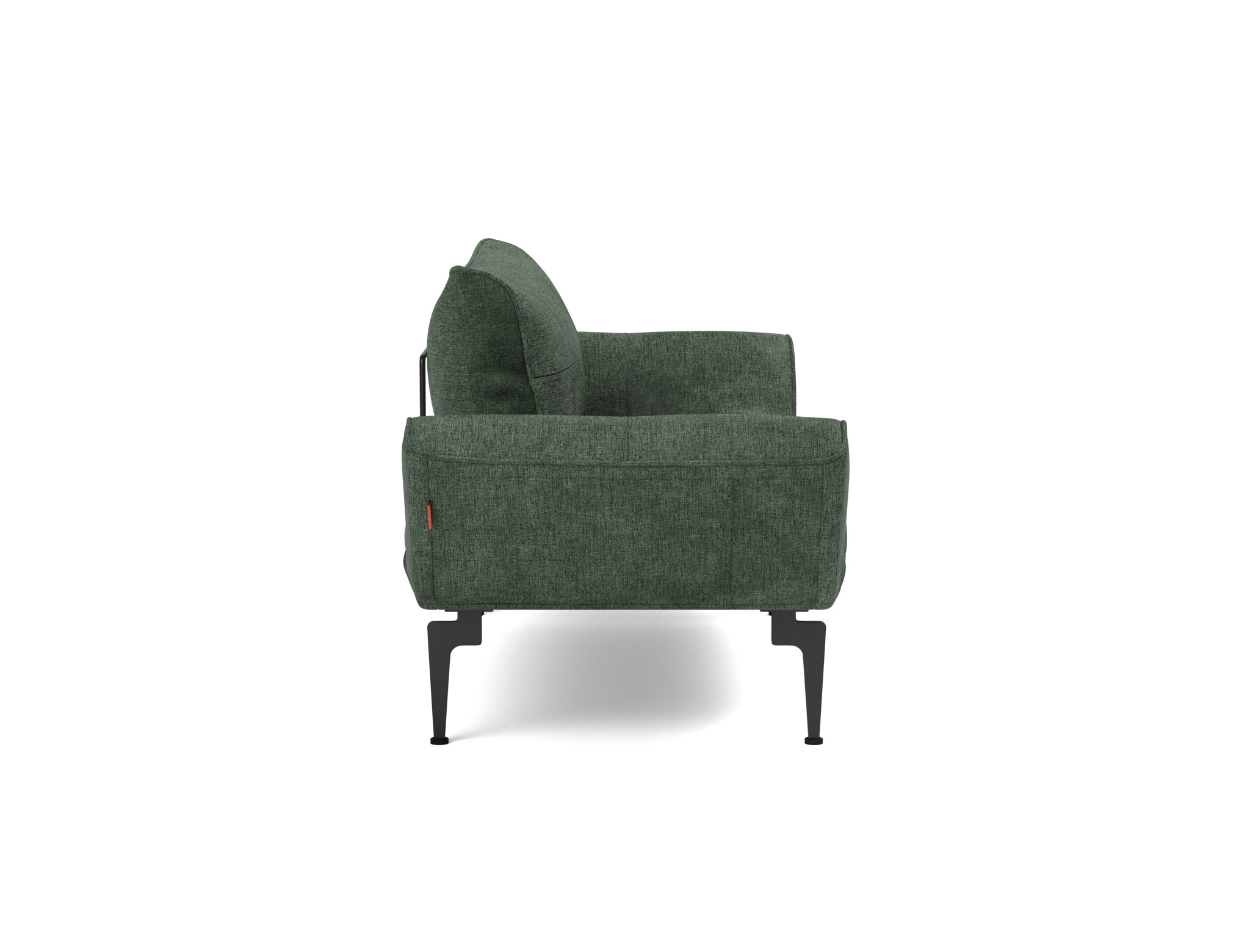 Tagesbett Zeal Flachgewebe Avella 281-Pine-Green Beine Laser schwarz