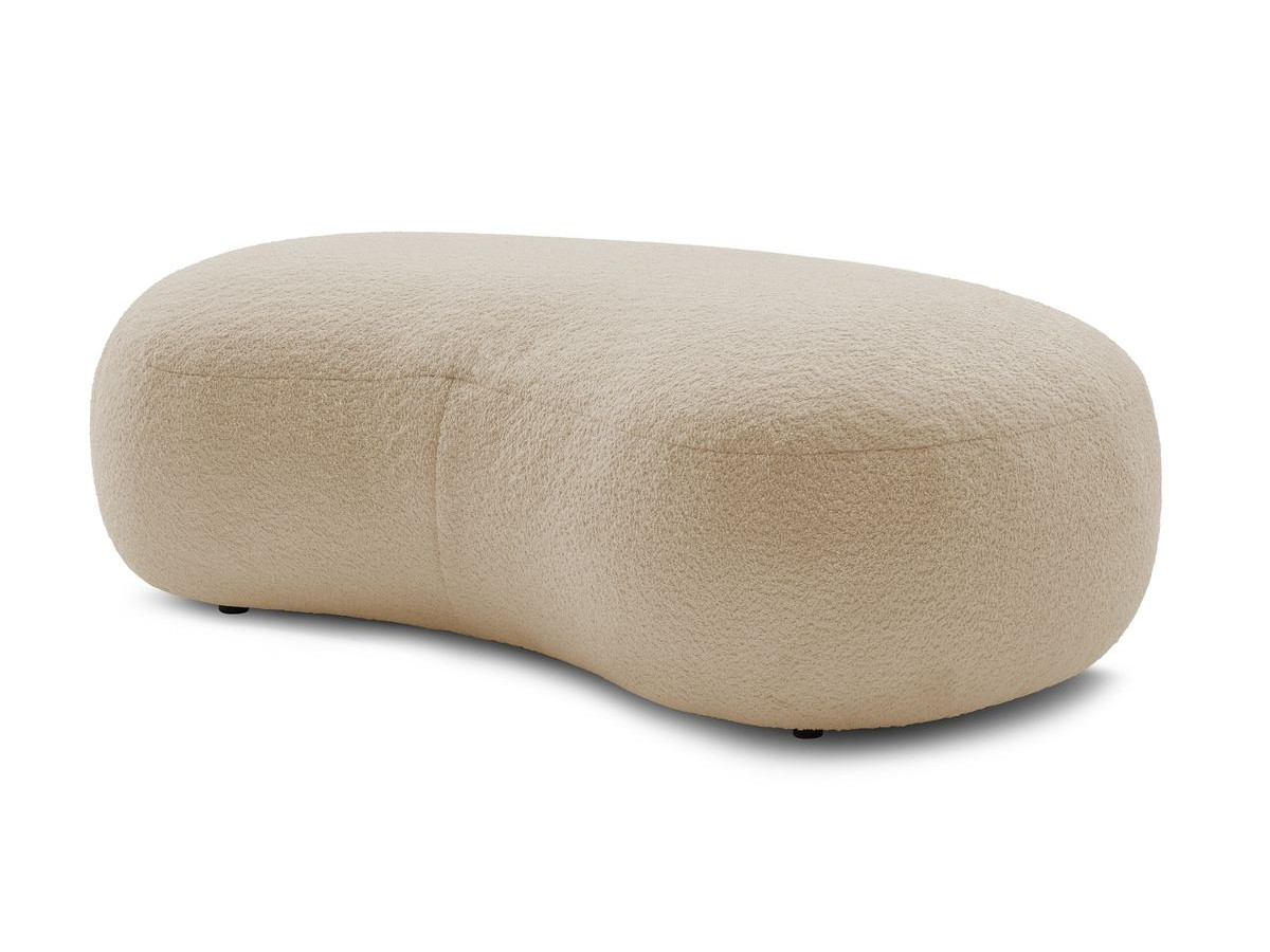 Bobochic Saint-germain Pouf Bouclé-Stoff Beige