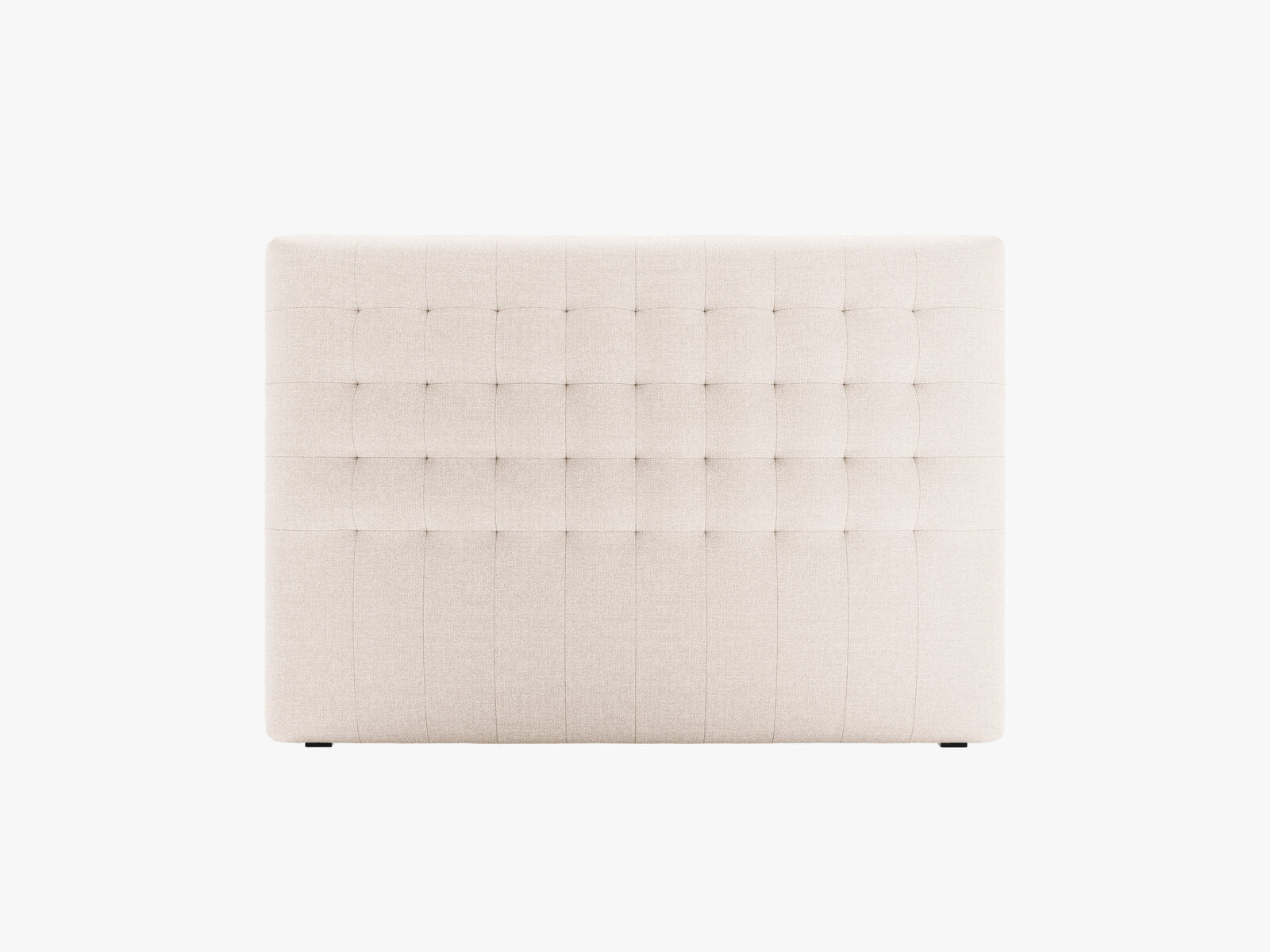 Micadoni Nova Samtiger Kopfteil 120 cm (H 95 cm) Strukturierter Stoff Liberty Beige 140x95