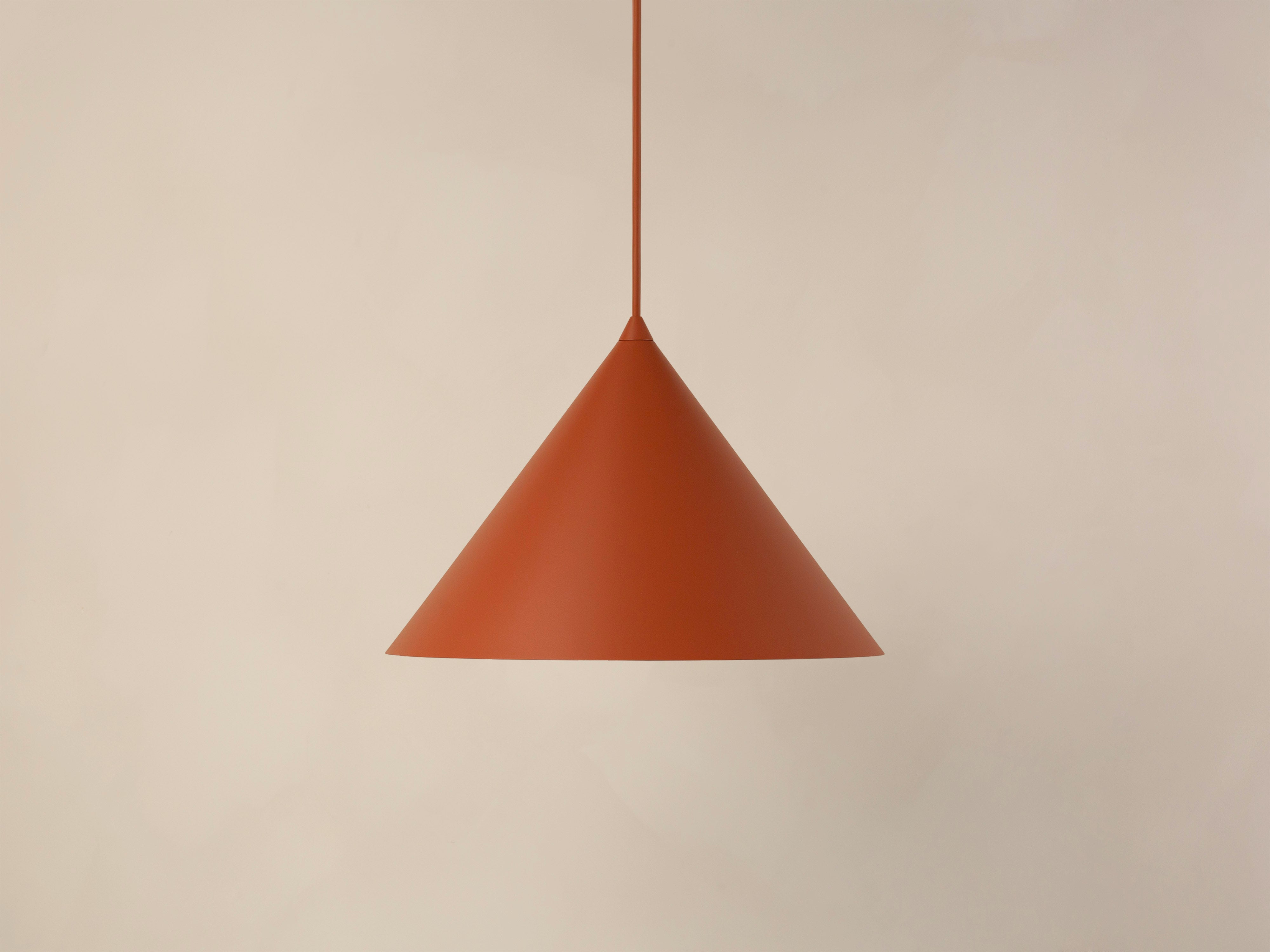 Micadoni Timbo Pendelleuchte Ø 32 cm Ziegel