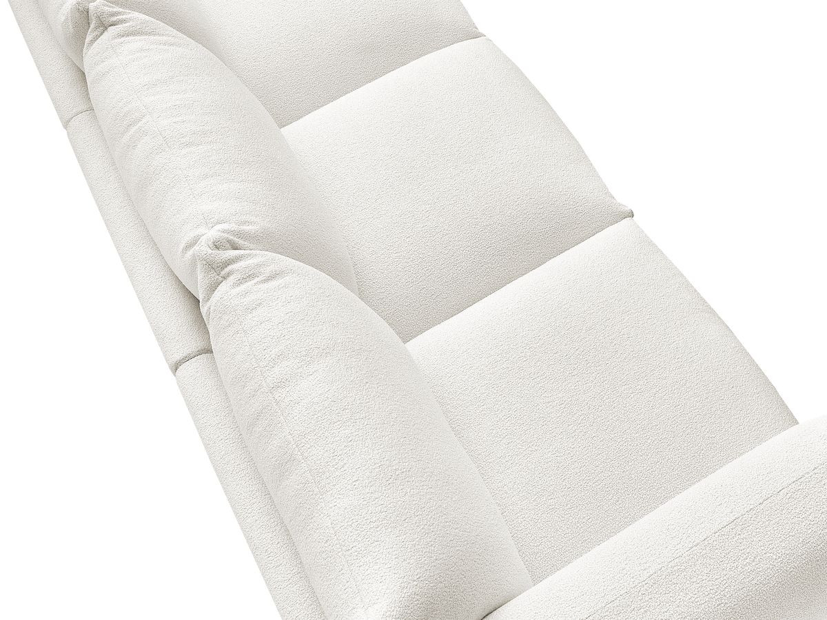 Bobochic Ernest Sofa 3-Sitzer 266 × 106 cm Bouclé-Stoff Weiß