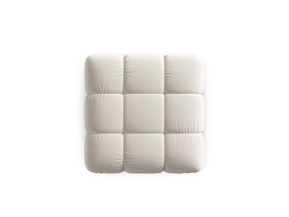 Cosmopolitan Design Pouf Cortina Samt Bluvel Dunkelbeige
