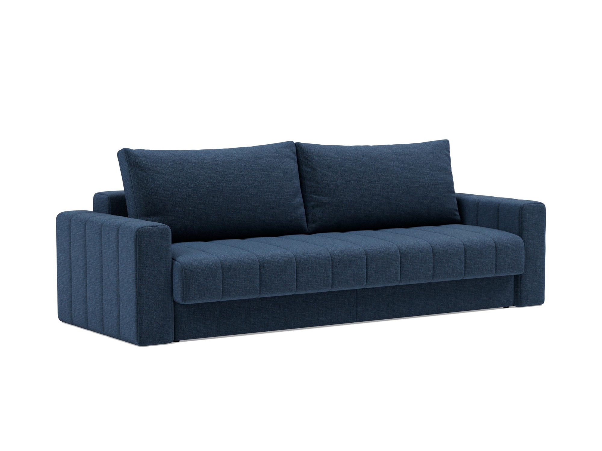 Schlafsofa Akello mit Armlehnen Chenille Esina 414-Indigo-Blue