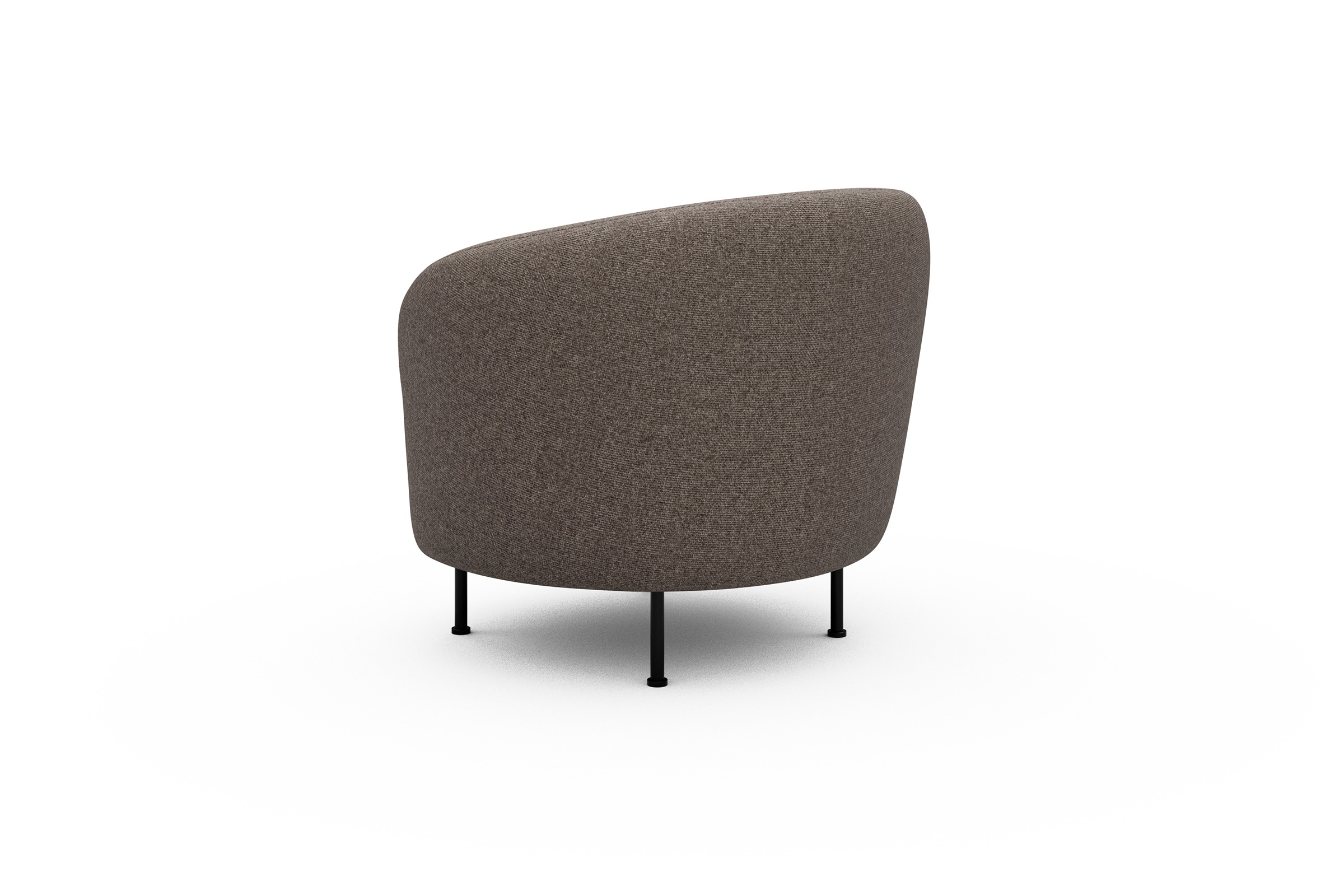 Sessel Ronda Metallbeine Schwarz Sama-Stone