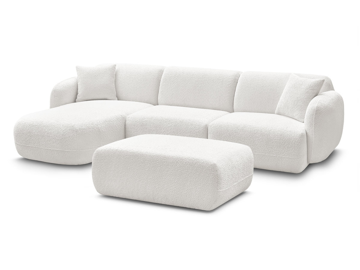 Bobochic Anda Ecksofa mit Pouf 292 × 163 cm