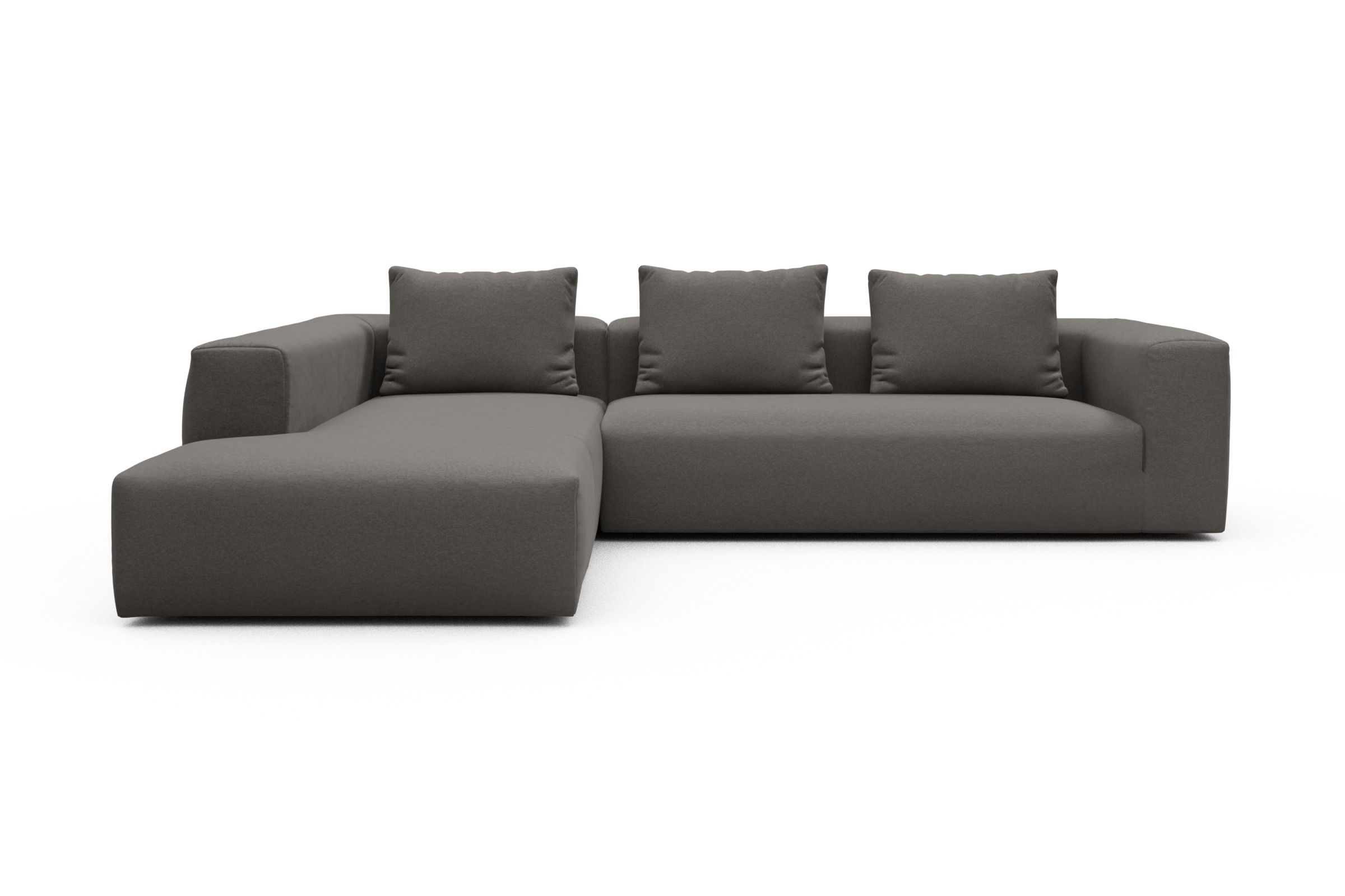 Skandi Home Ecksofa Fred Relax-Ecke links mit 2,5-Sitzer Satya-Taupe moebelfaktor