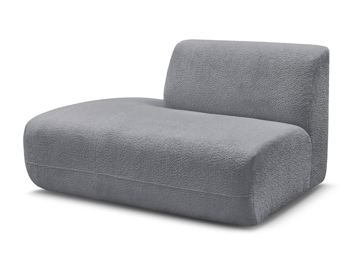 Bobochic Anda Sofamodul 2-Sitzer Chenille Grau Ecke links