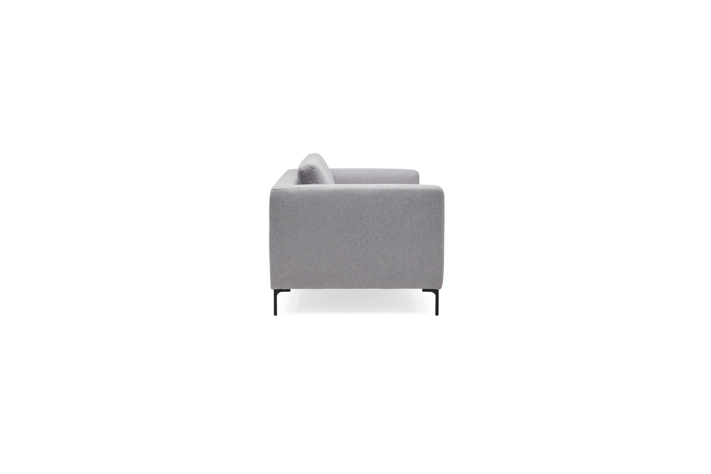 Sofa Theo 2,5-Sitzer Strukturierter Stoff Sama 336-Grey