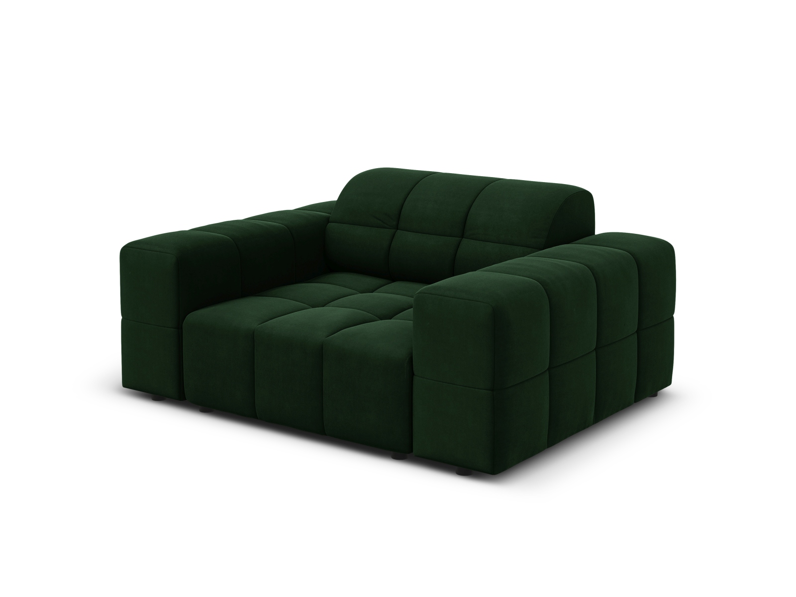 Cosmopolitan Design Sessel Chicago Samt Bluvel Flaschengrün