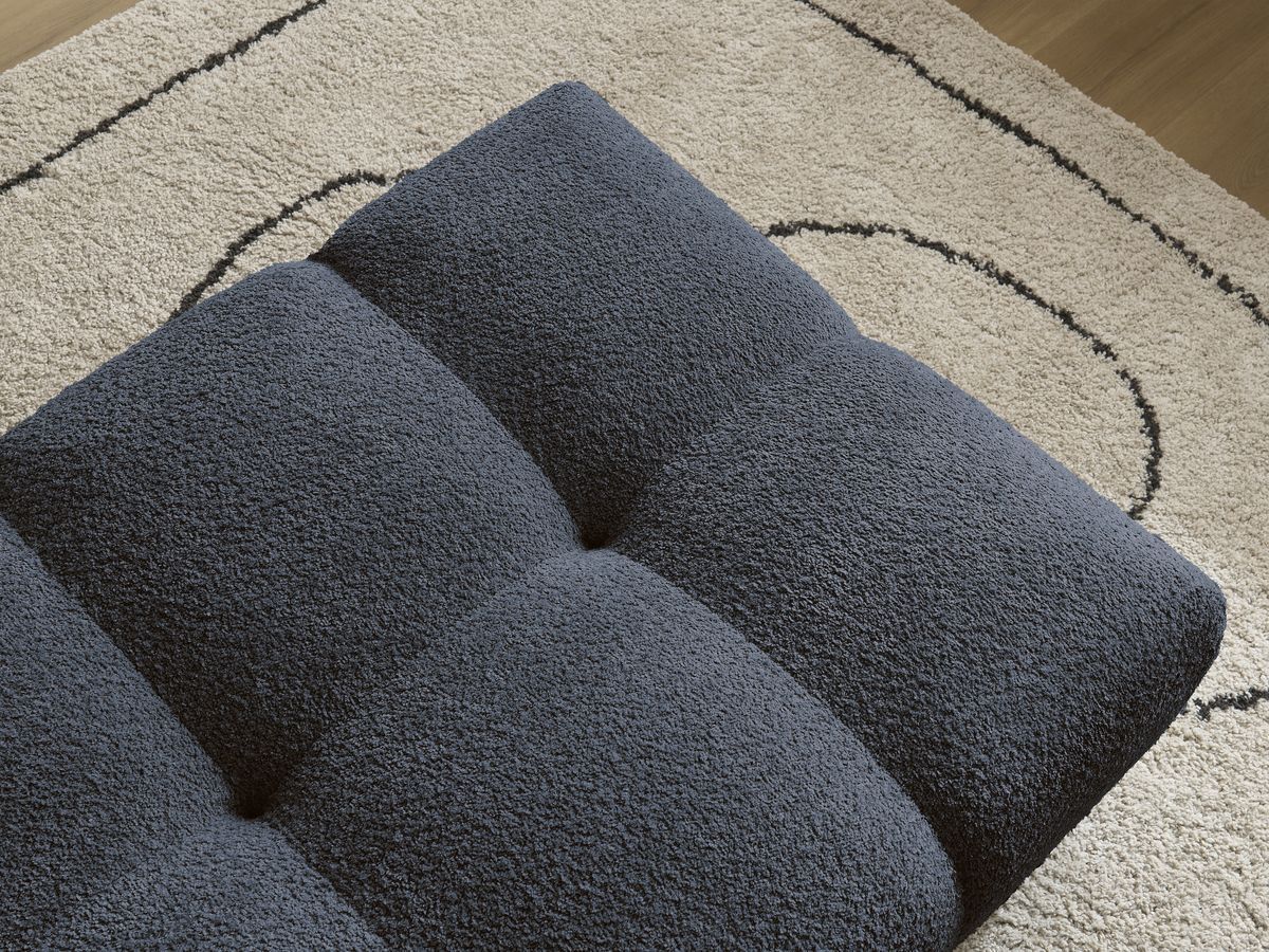 Bobochic Anakin Pouf Bouclé-Stoff Dunkelblau
