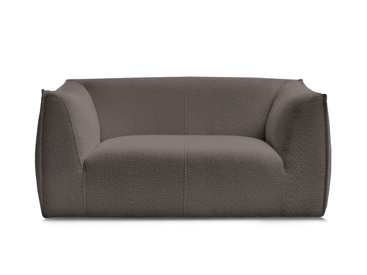 Bobochic Giorgia Sofa 2-Sitzer Bouclé-Stoff Braun
