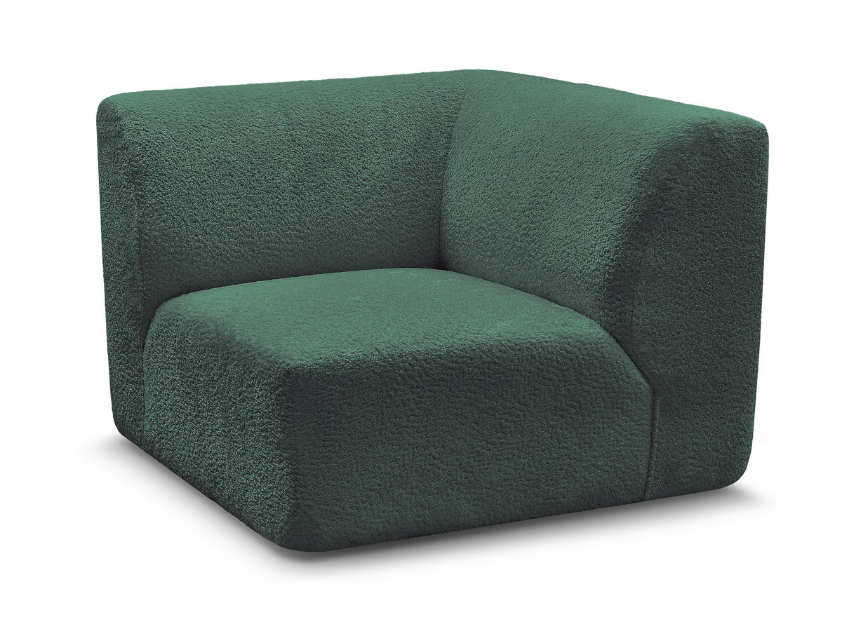 Bobochic Anda Sofa 1-Sitzer Chenille Dunkelgrün
