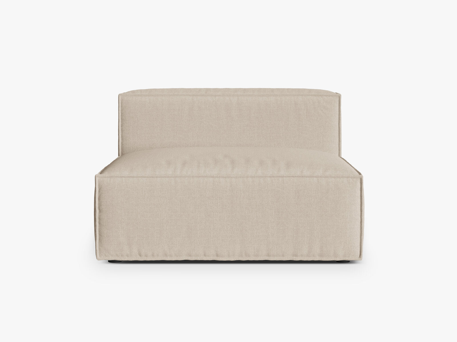 Micadoni Modul Nuria 2-Sitzer Strukturierter Stoff Beige