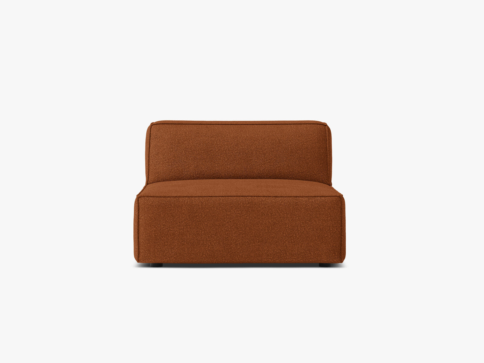 Micadoni Jodie Sofamodul armlos Boucle Baloo Terrakotta