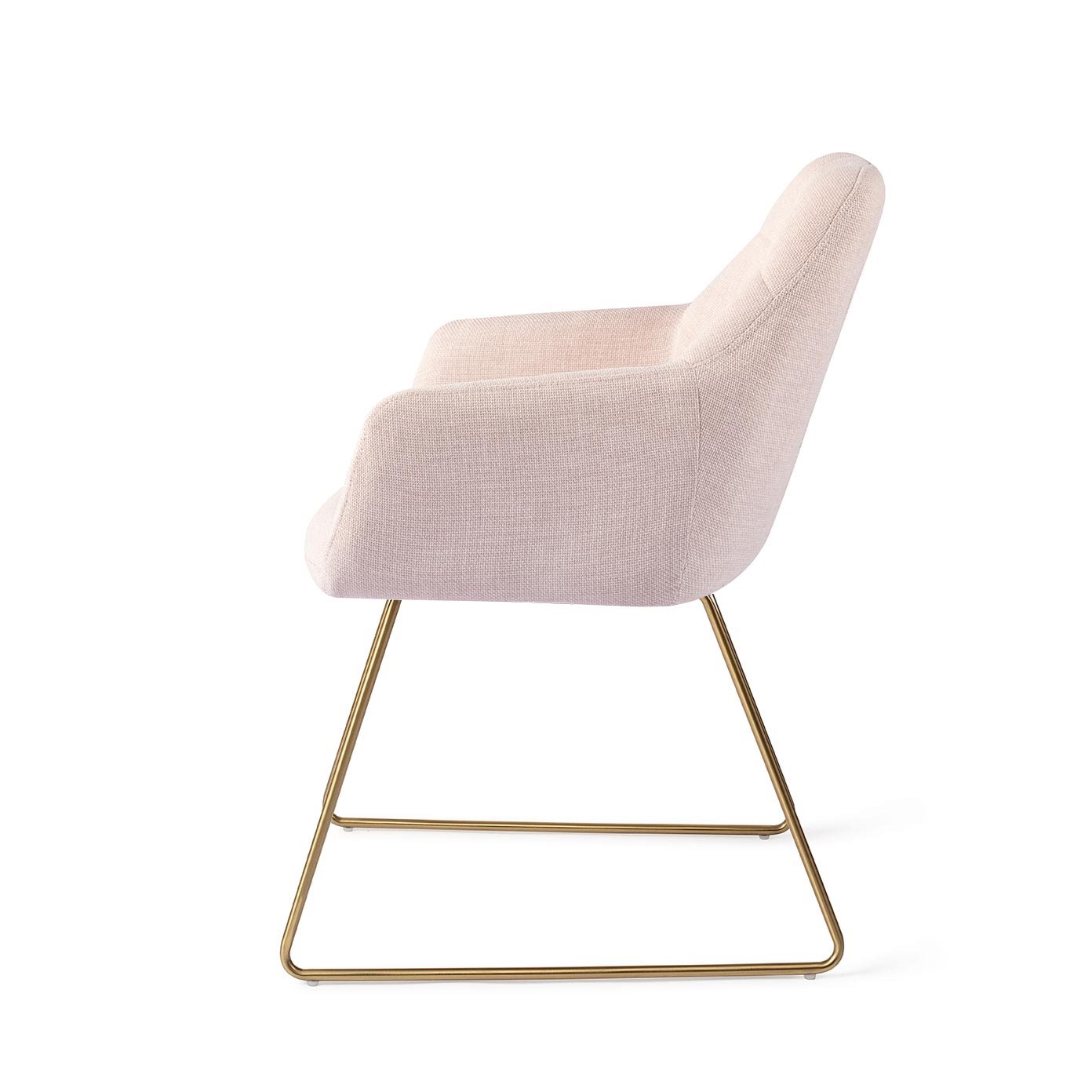 Jesper Home Esszimmerstuhl Noto Petal-Pink Slide Gold