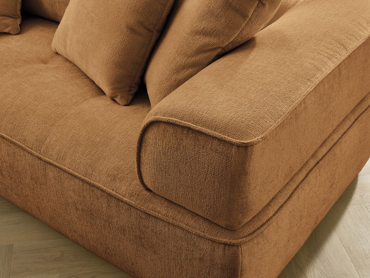 Bobochic Whesley Sofa 3-Sitzer Stoff Gelb