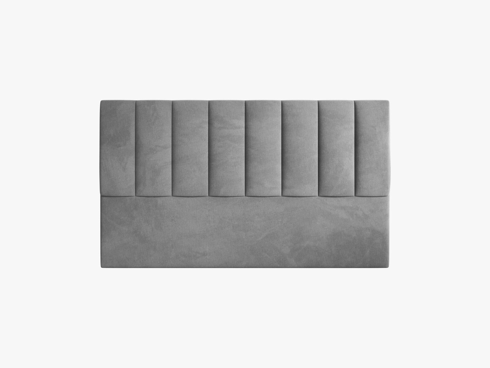 Micadoni Marl Samtiger Kopfteil 140 cm (H 95 cm) Samt Magic Velvet Dunkelgrau 160x95