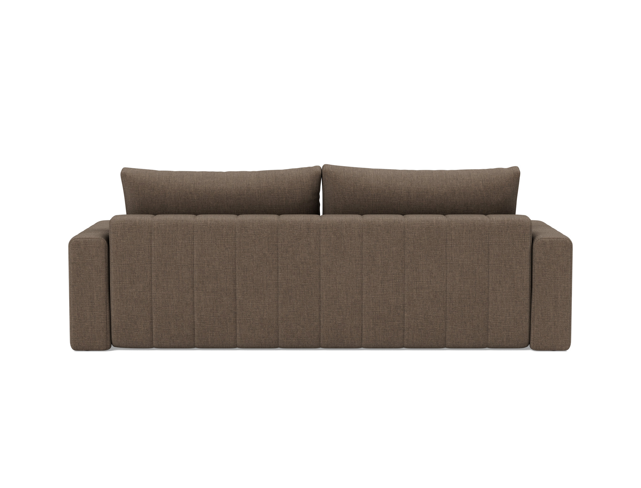 Schlafsofa Akello mit Armlehnen Chenille Esina 411-Cedar-Brown