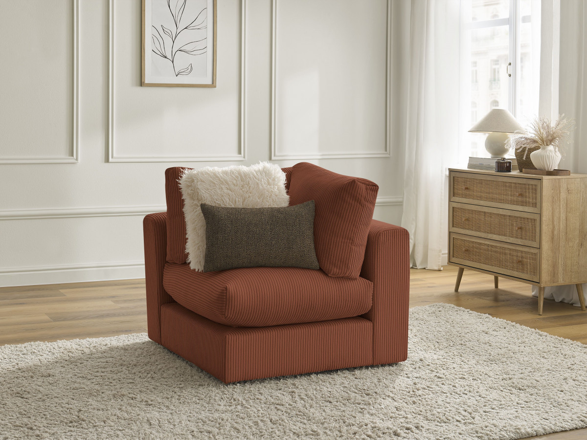 Bobochic Paris Eckmodul Cordsamt Orange