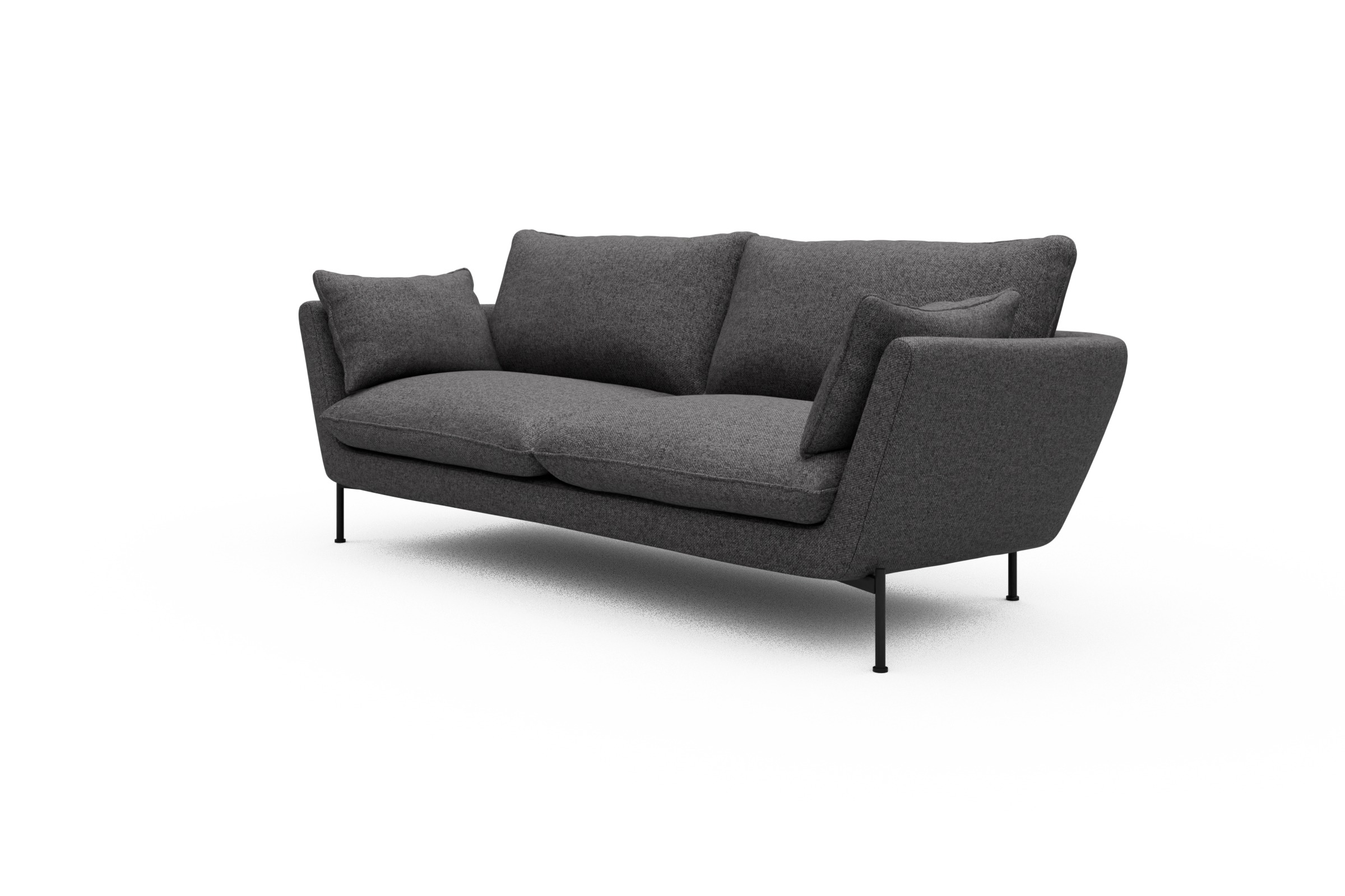 Sofa Anton 3-Sitzer Sama-Antracite