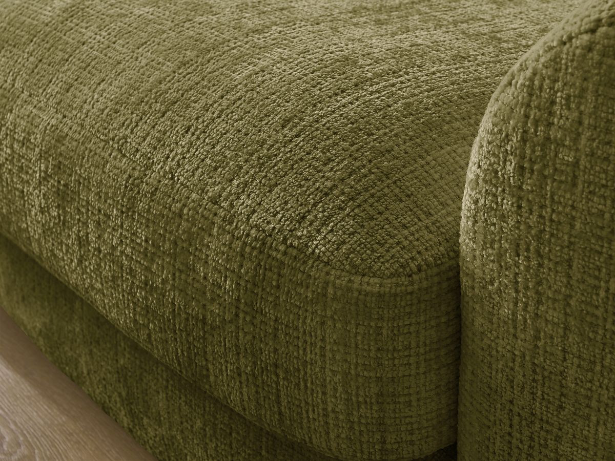 Bobochic Leonore Ecksofa Strukturstoff Grün Ecke links