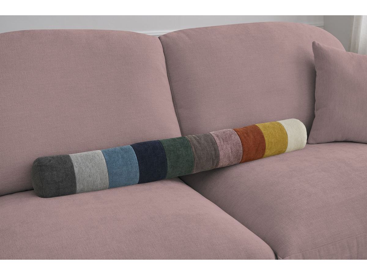 Bobochic Cezanne Schlafsofa 3-Sitzer Stoff Rosa, Liegefläche 160 × 194 cm