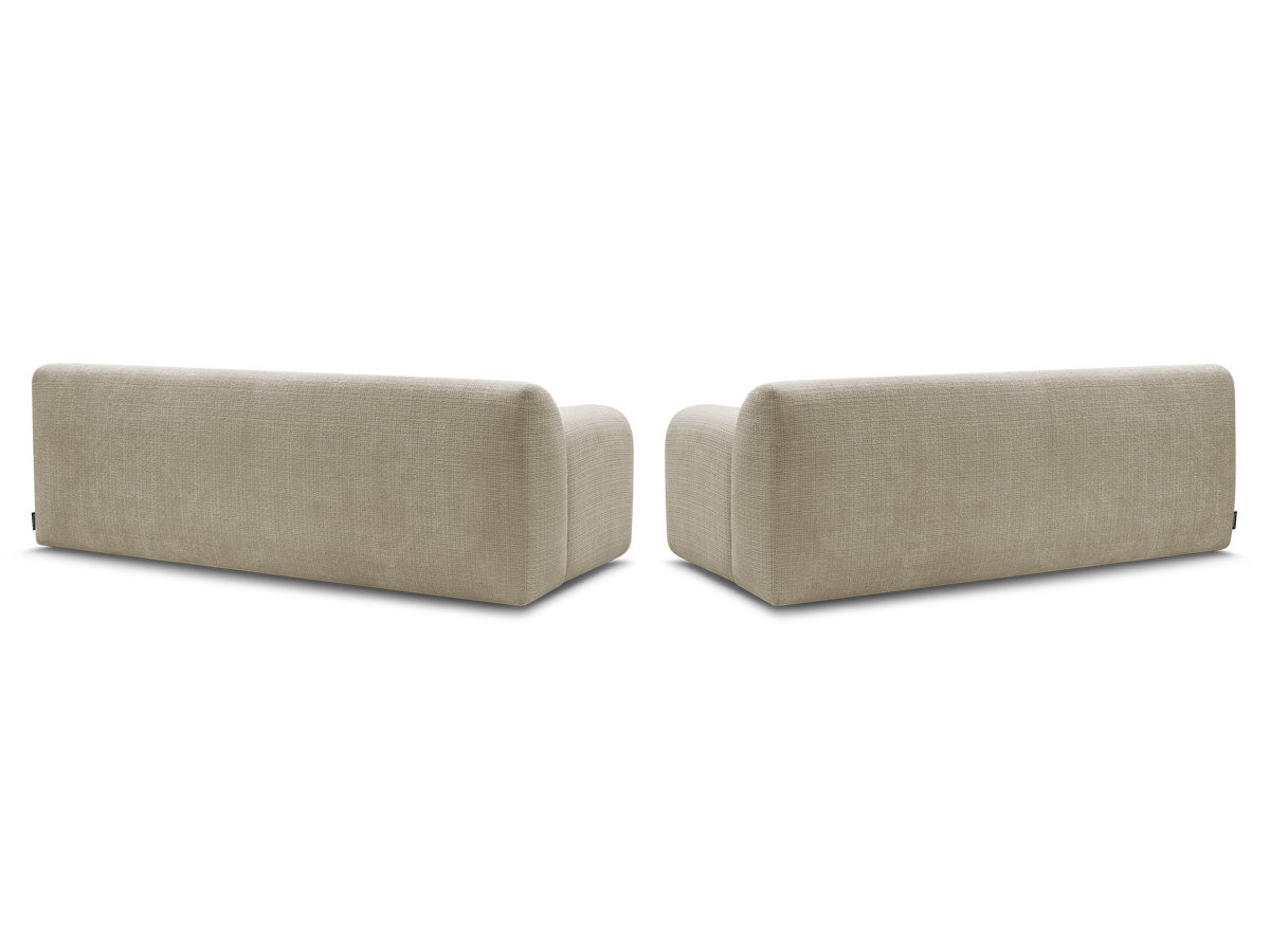 Bobochic Melisse Sofa 5-Sitzer Strukturstoff Beige