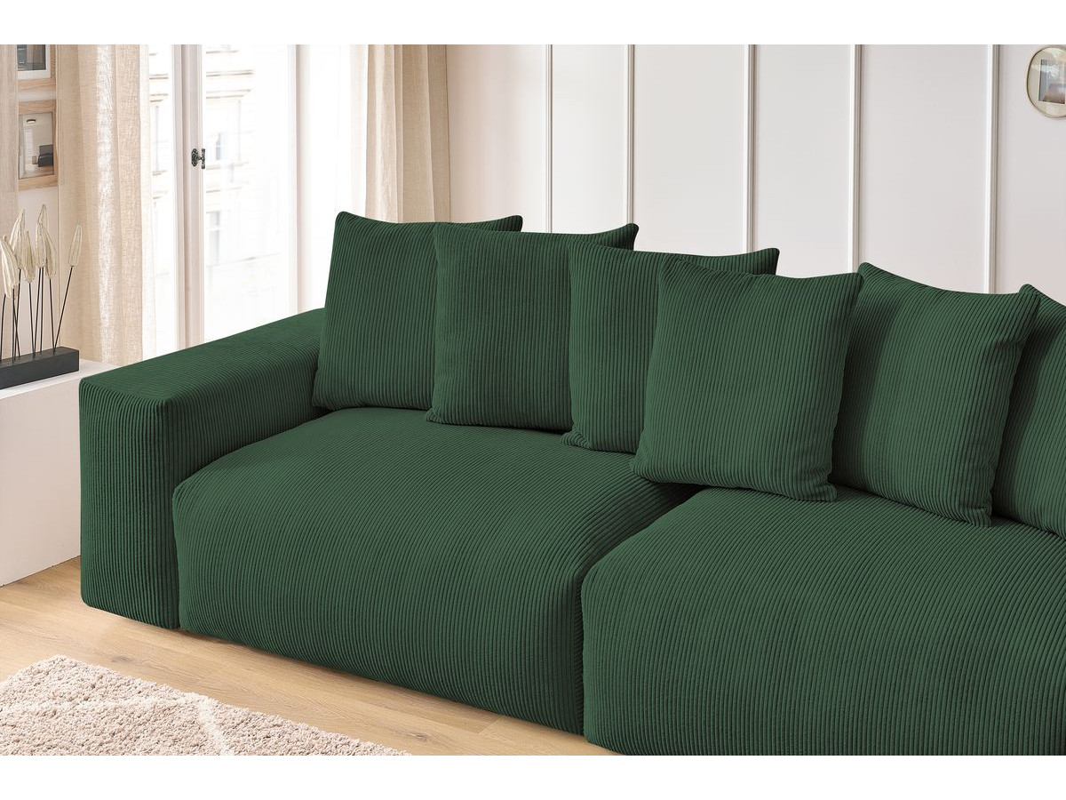 Bobochic Voltaire Sofa 4-Sitzer 320 × 124 cm Cordsamt Grün