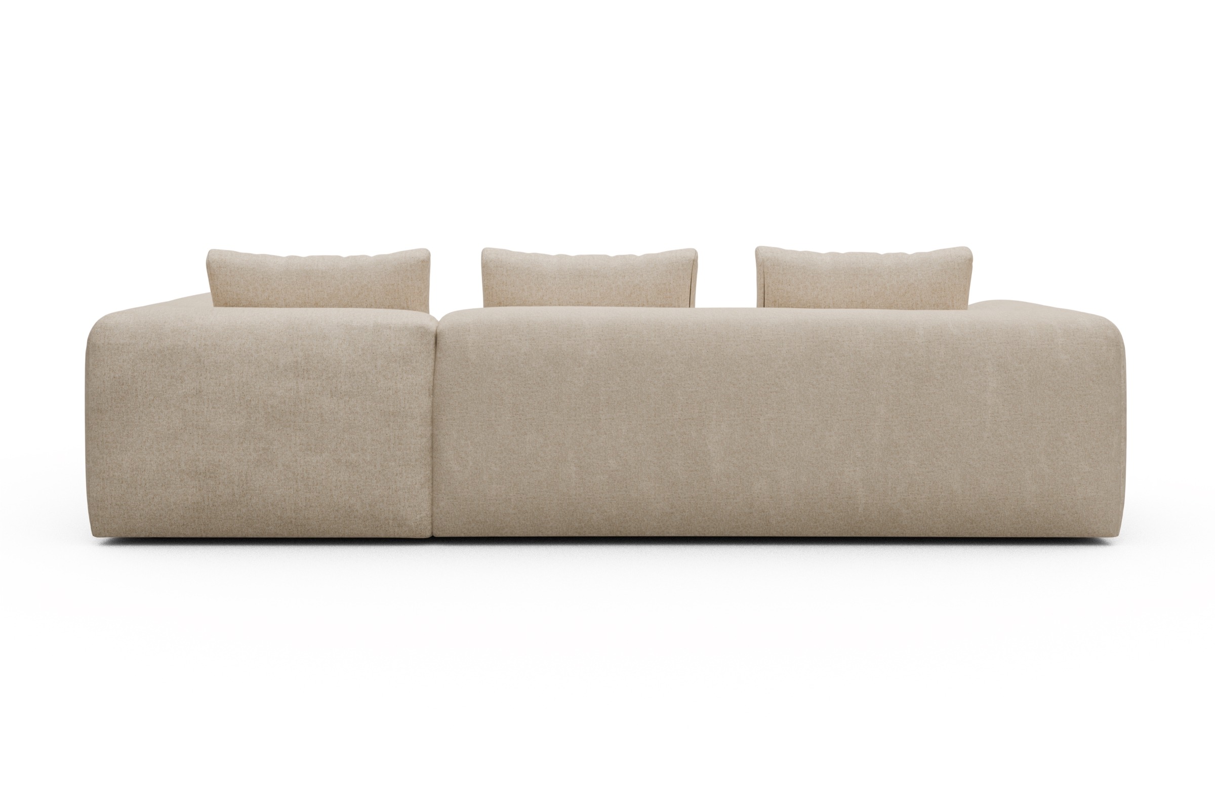 Ecksofa Fred 2x 2,5-Sitzer rechts offen Casone-Natural-Beige