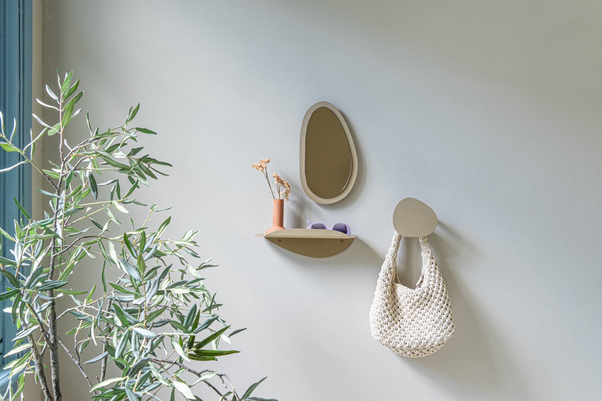 Spinder Design Wandregal Pipa Bottom Champagne