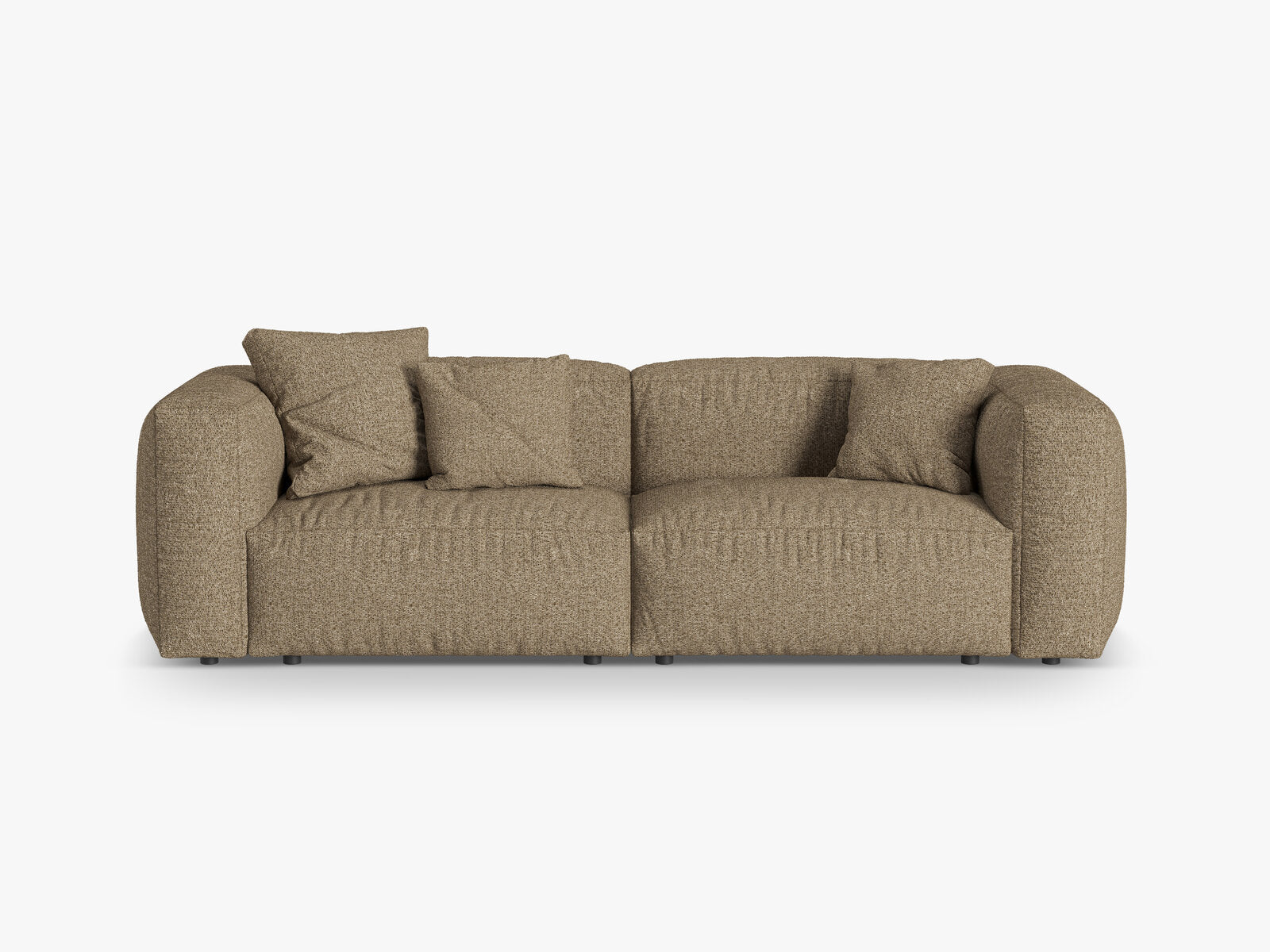 Micadoni Sofa Martina 3-Sitzer Boucle Monet Cappuccino