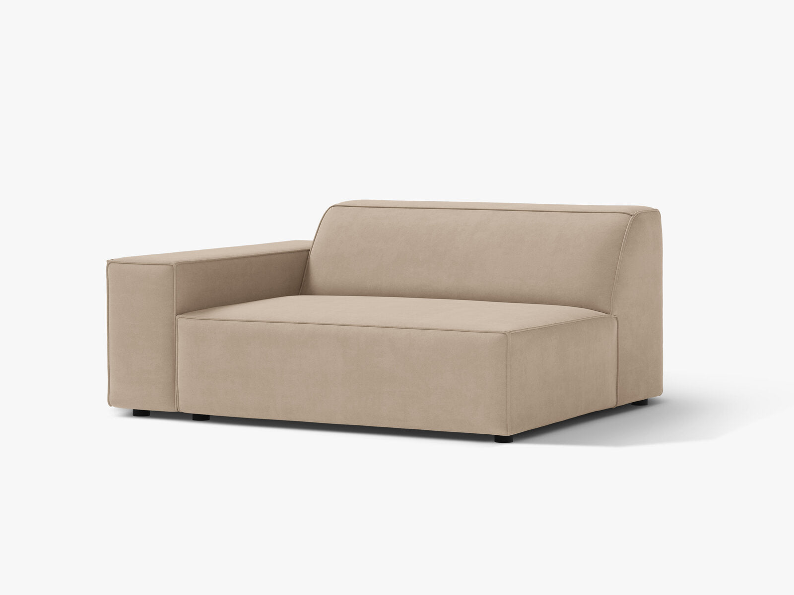 Micadoni Jodie Sofamodul XL Links Samt Venus Beige