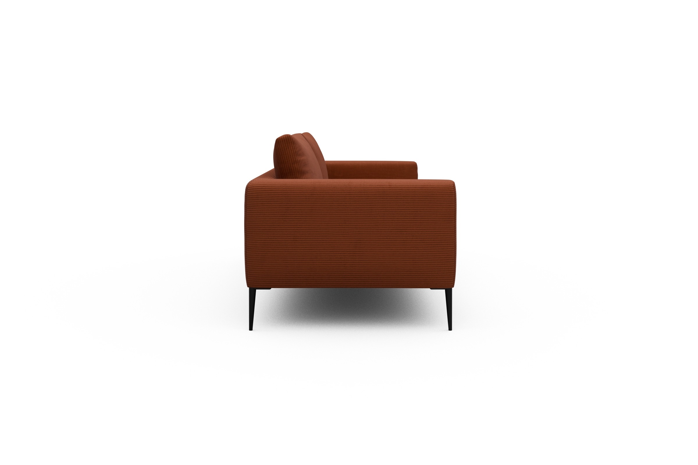 Sofa Paul 3-Sitzer Corduroy-Burnt-Orange