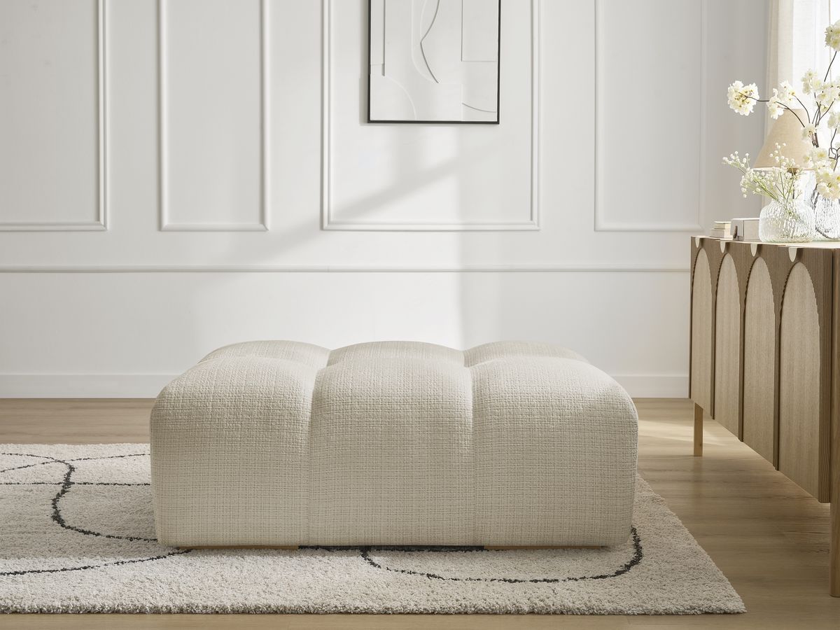 Bobochic Anakin Pouf Strukturstoff Beige