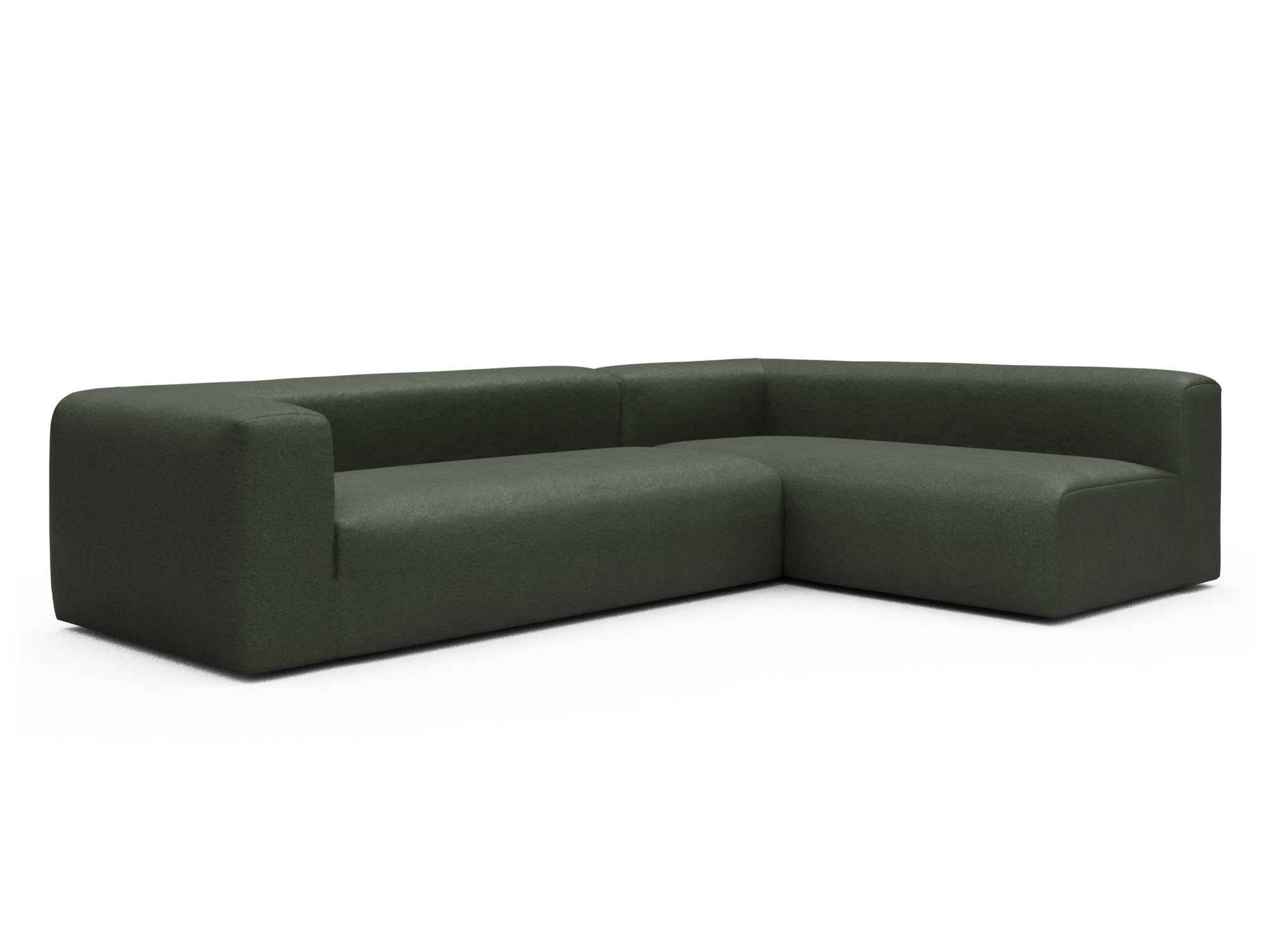 Skandi Home Ecksofa Fred 2x 2,5-Sitzer rechts offen Denari-Forest-Green moebelfaktor