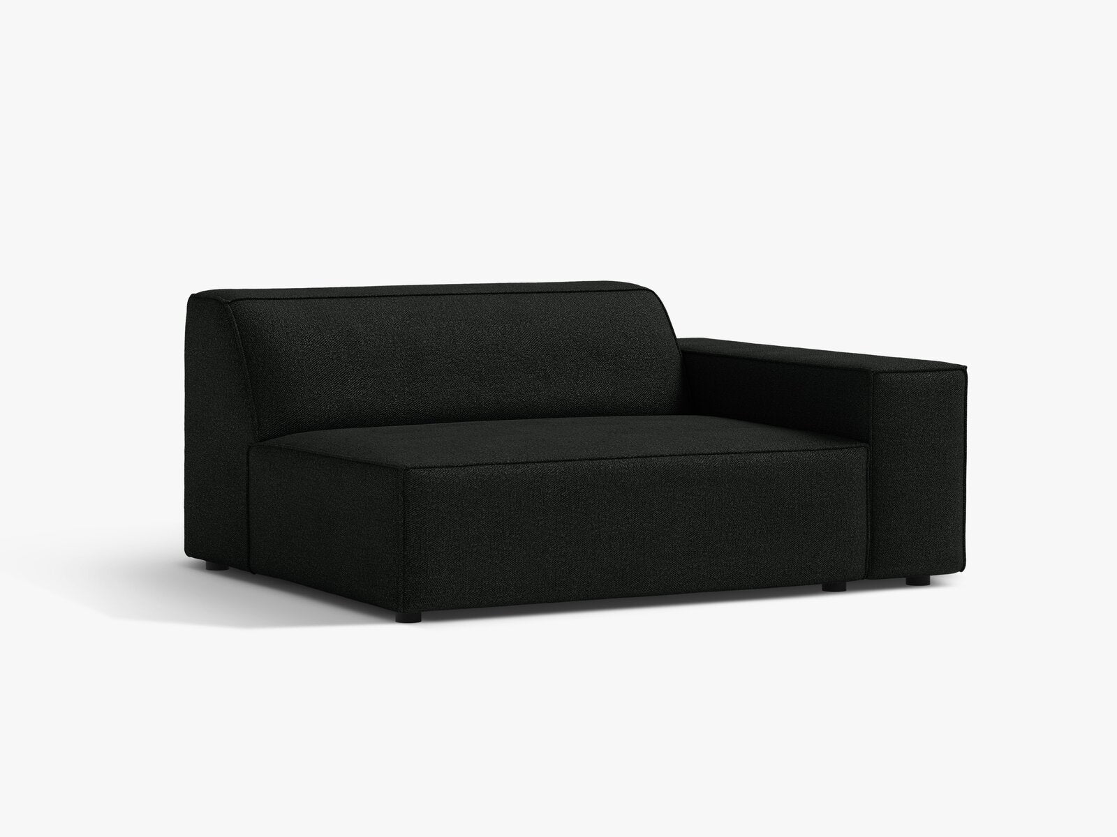 Micadoni Jodie Sofamodul XL Rechts Boucle Baloo Schwarz