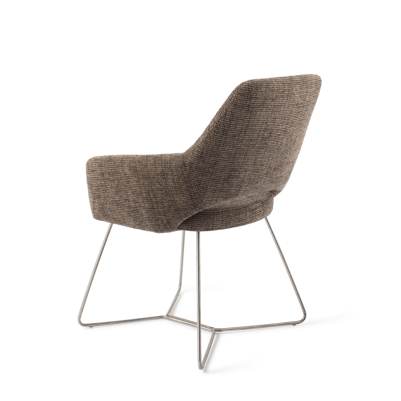 Jesper Home Esszimmerstuhl Yanai Checked Chestnut Beehive Stahl