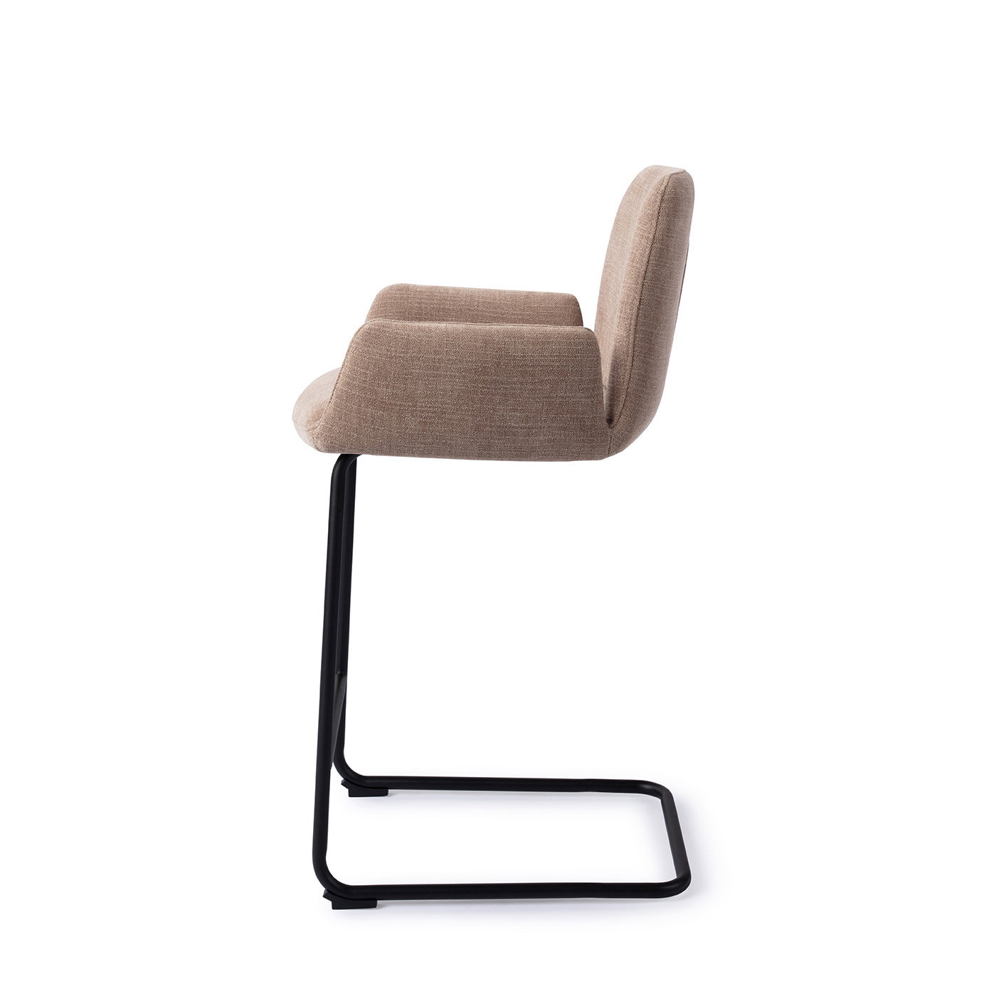Jesper Home Barhocker Misaki Mocha Mist Arch Schwarz Tresenhöhe 65 cm