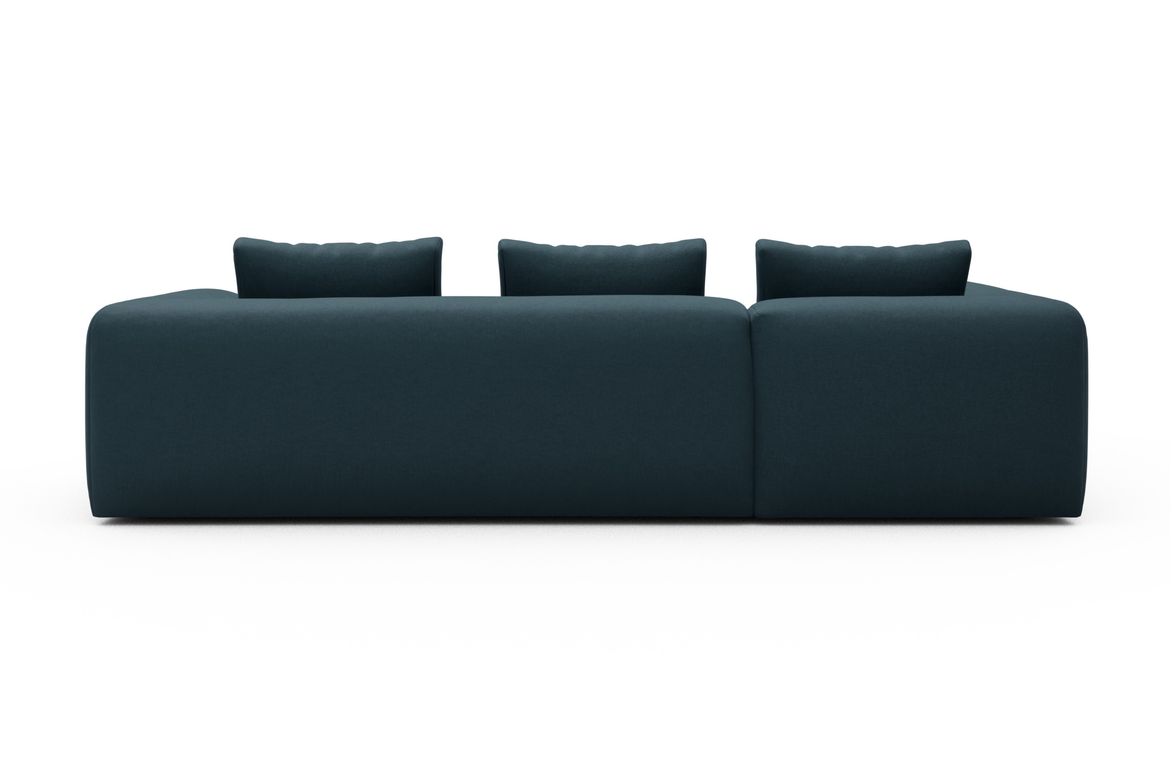 Ecksofa Fred 2x 2,5-Sitzer links offen Satya-Indigo
