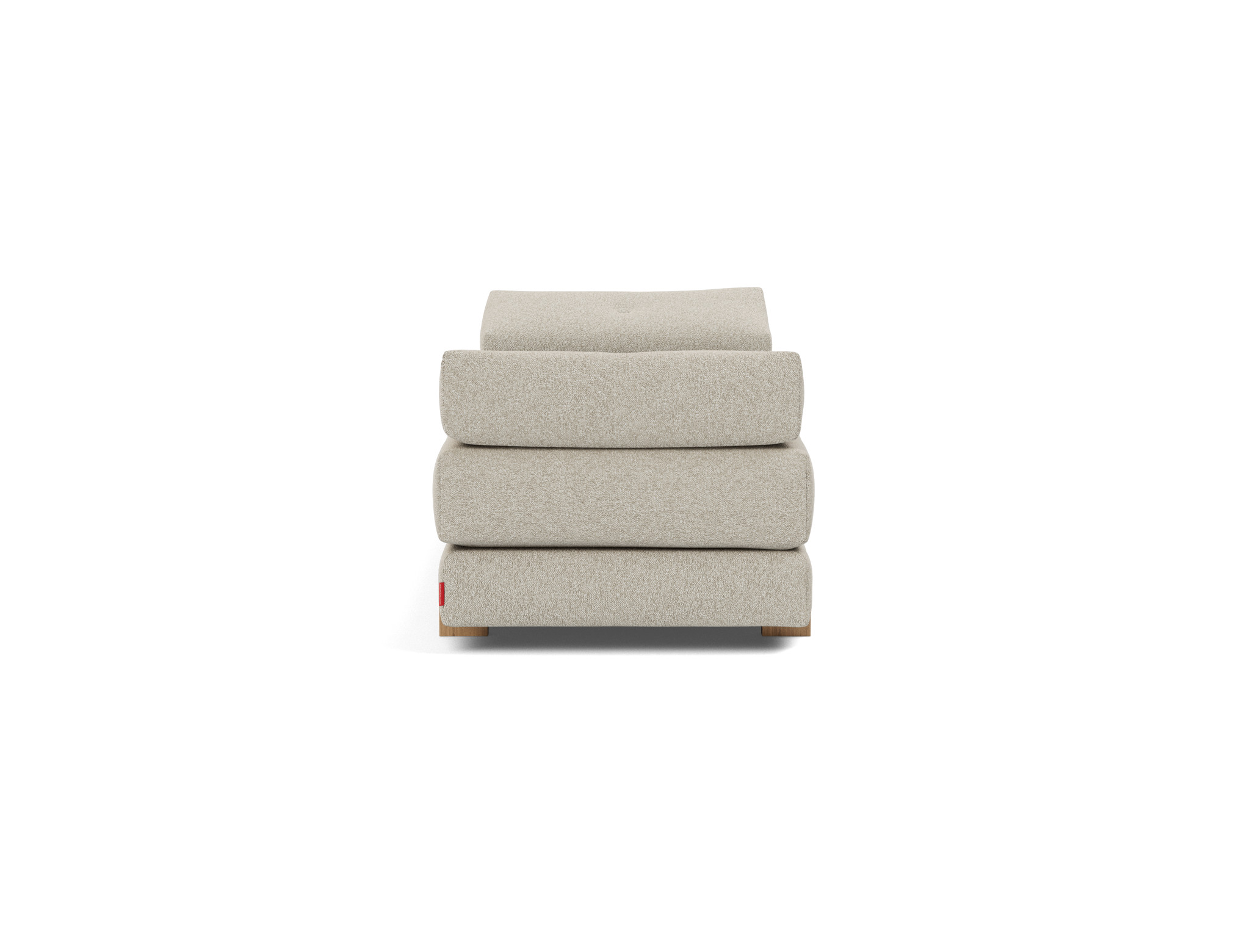 Tagesbett Sigmund Boucle Skandi 539-Beige Beine Drip Eiche