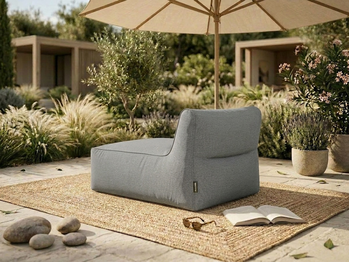 Bobochic Riviera Méridienne-Modul Stoff Dunkelgrau
